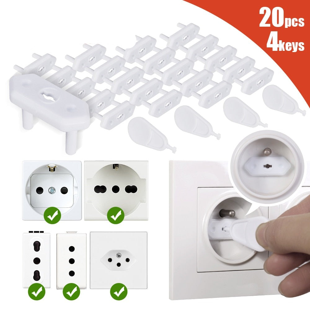 20pcs Power Socket Plug Protective - BabbeZz