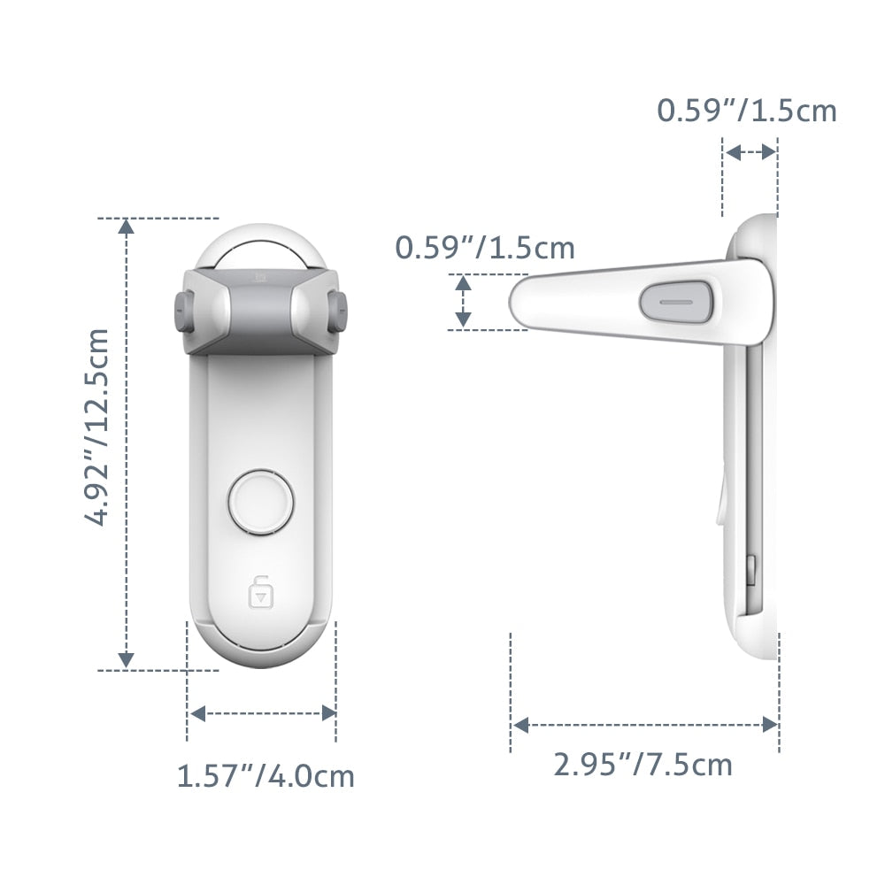 Door Lever Lock, Baby Proofing Door Handle Lock - BabbeZz