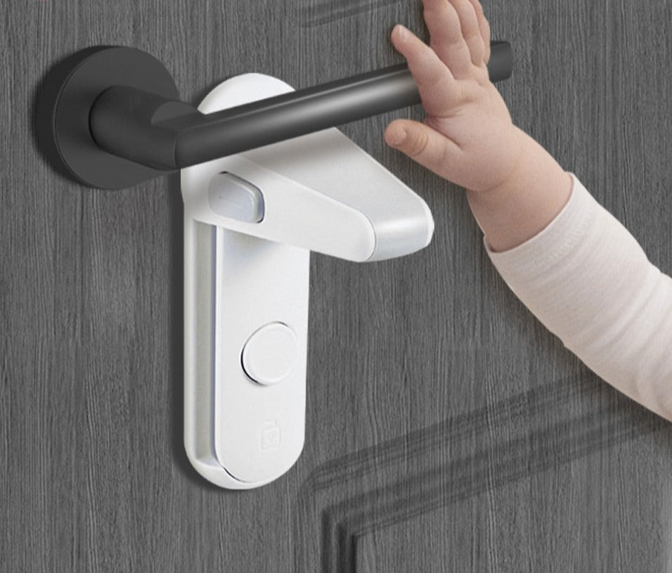 Door Lever Lock, Baby Proofing Door Handle Lock - BabbeZz