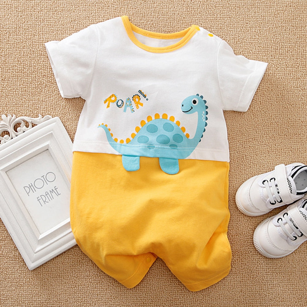 Adorable Dinosaur Rompers for Your Little One