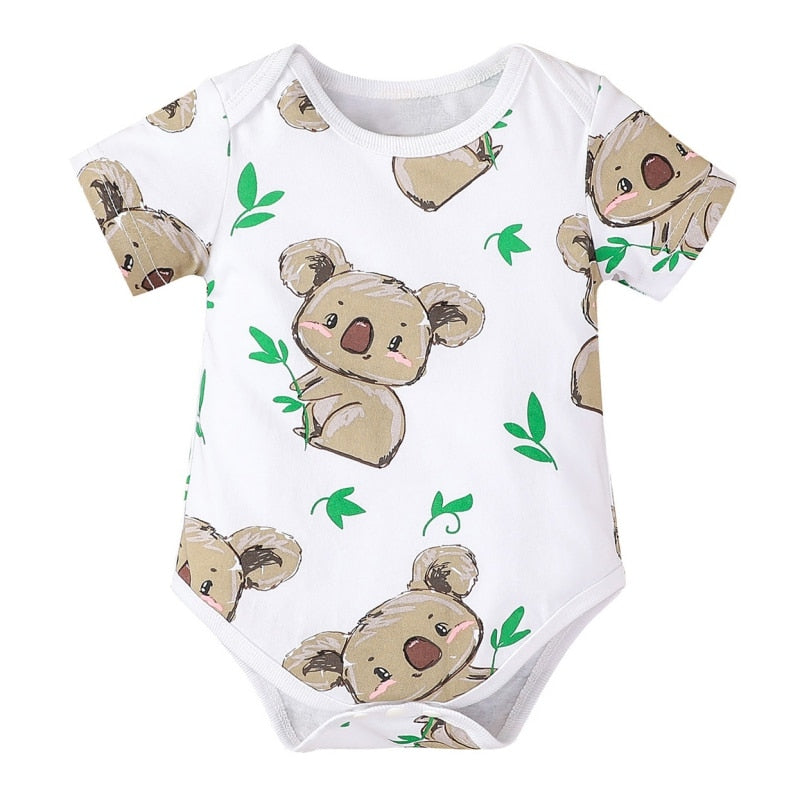 Summer Clothing Baby Boy Girl Rompers - Cartoon Koala Onesie for Newborns and Toddlers