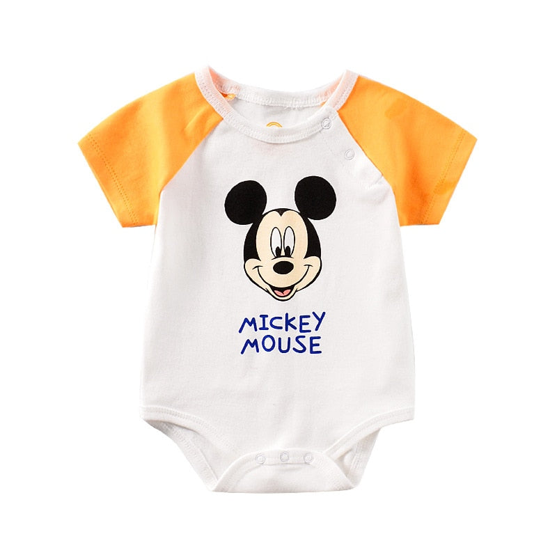 Summer Newborn Baby Rompers with Cartoon Prints
