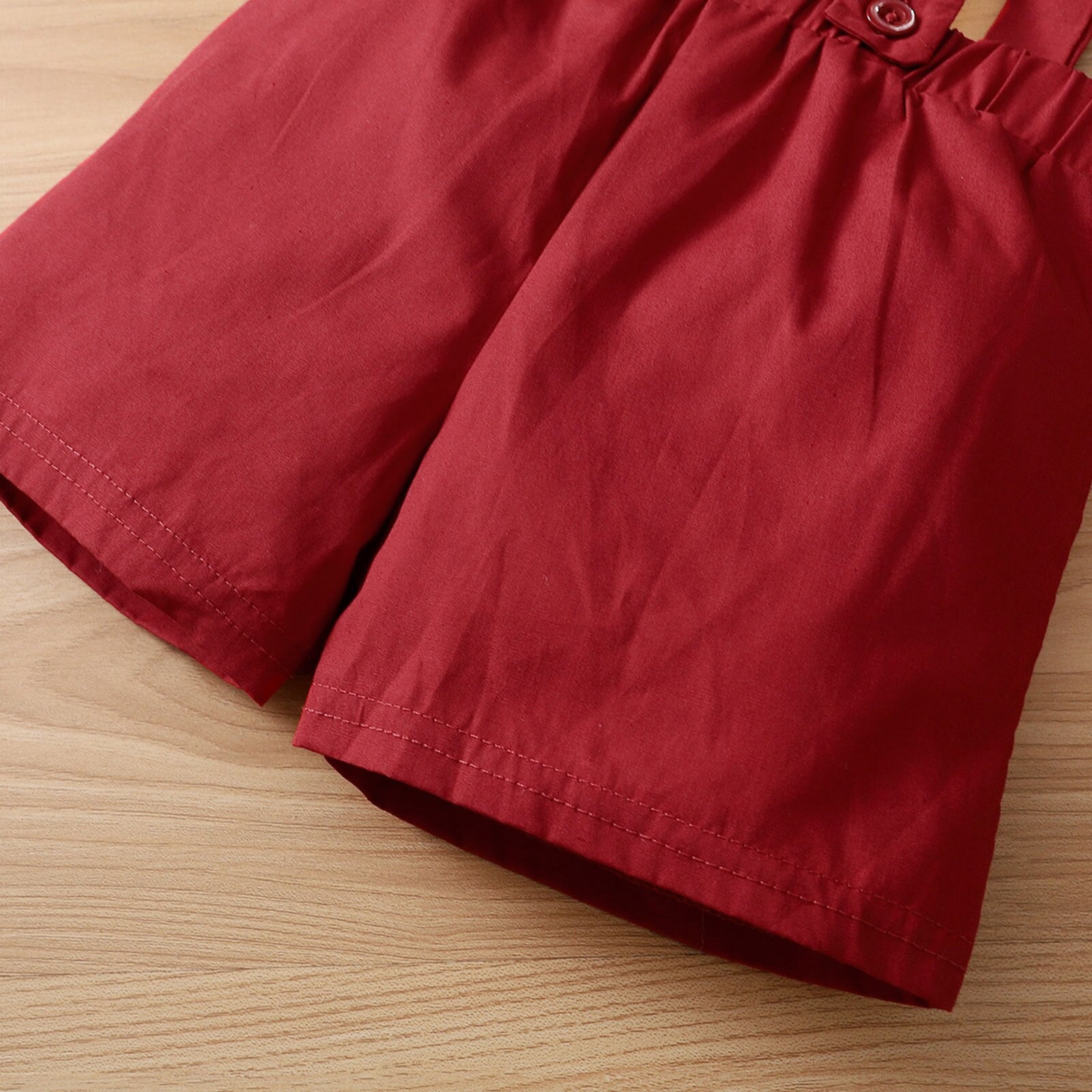 Summer Baby Boys Clothes Set Beard Print Shirt + Suspender Shorts Gentleman Outfits