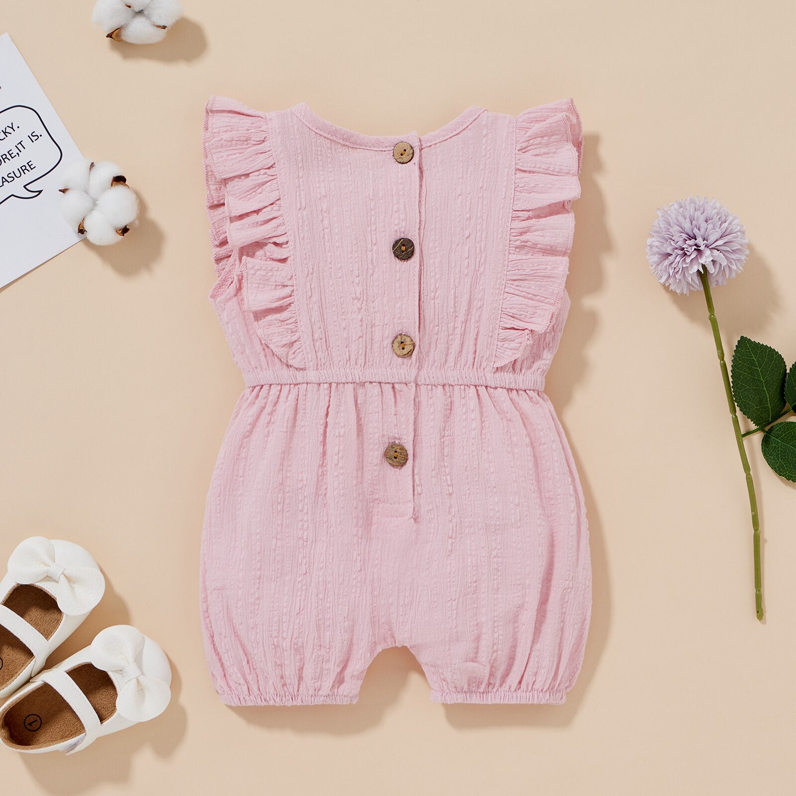 Summer Baby Ruffled Rompers for Girls