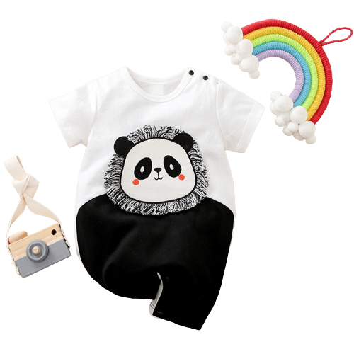 Roar into Summer with Cute Dinosaur Baby Boy Rompers