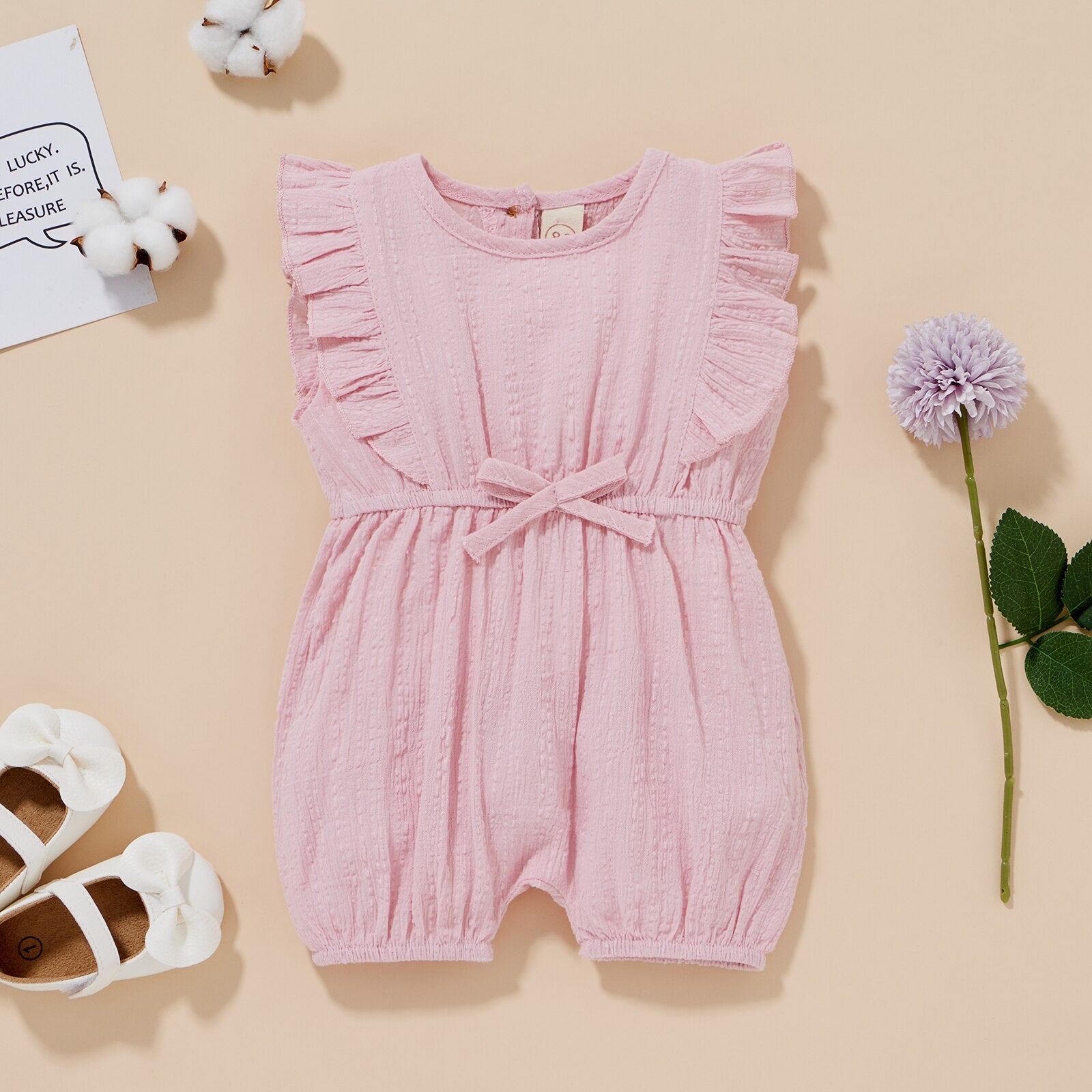 Summer Baby Ruffled Rompers for Girls