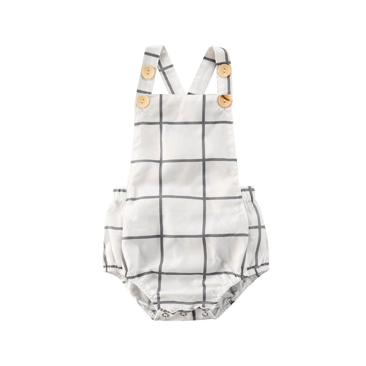 Adorable Summer Baby Clothing: Newborn Toddler Girl Boy Sleeveless Plaid Romper Jumpsuit Cotton Linen Outfits