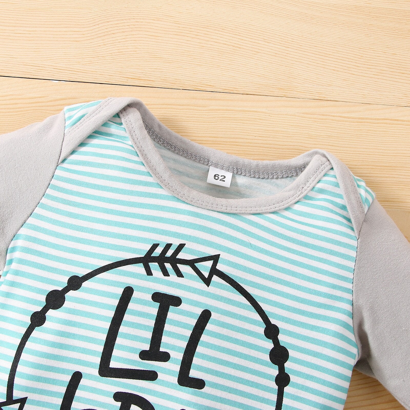 Newborn Infant Baby Boy Girl 3Pcs Autumn Clothing Set Long Sleeve Letter Printed Bodysuit Top Long Pants Hat