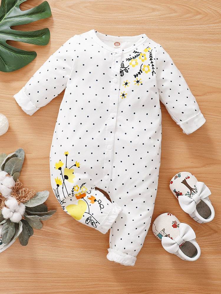 Lovely Floral Rompers for Baby Girls: Perfect for Spring and Summer