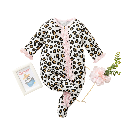 Cute and Cozy: Hedgehog and Rabbit Girls' Newborn Bodysuits
