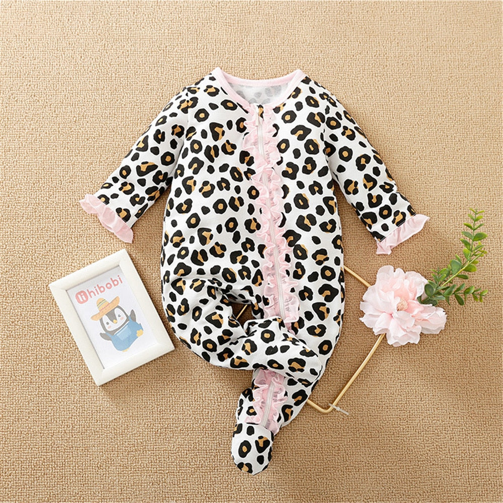 Cute and Cozy: Hedgehog and Rabbit Girls' Newborn Bodysuits
