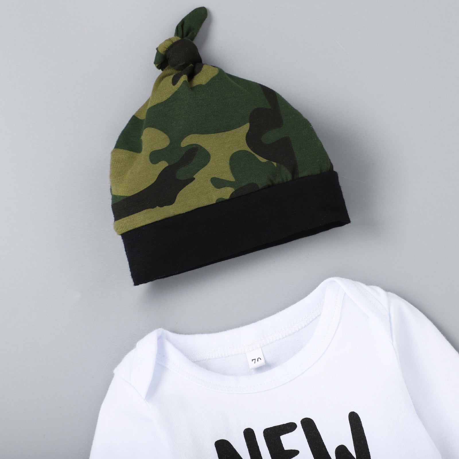 Adorable Newborn Baby Boys Clothes Set - 3pcs Infant Outfits with Funny Letter Romper, Pants, and Hat Sets