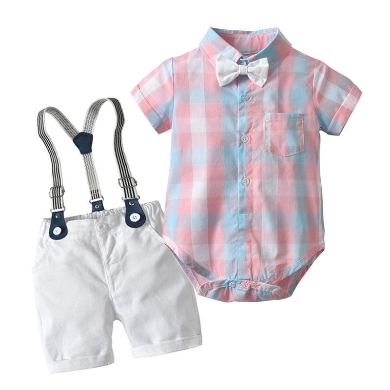Baby Boy Clothes Summer Gentleman Birthday Suits