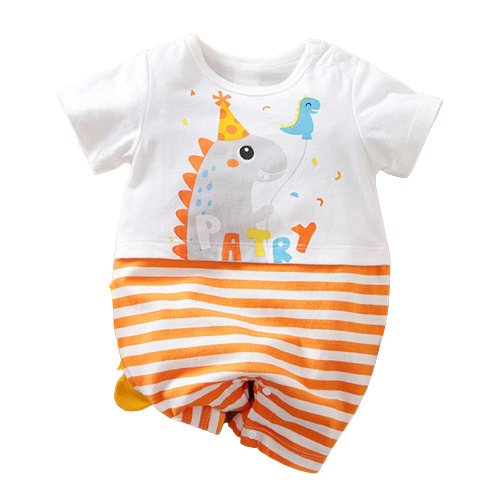 Adorable Dinosaur-Inspired Baby Boy Rompers for Summer Nights