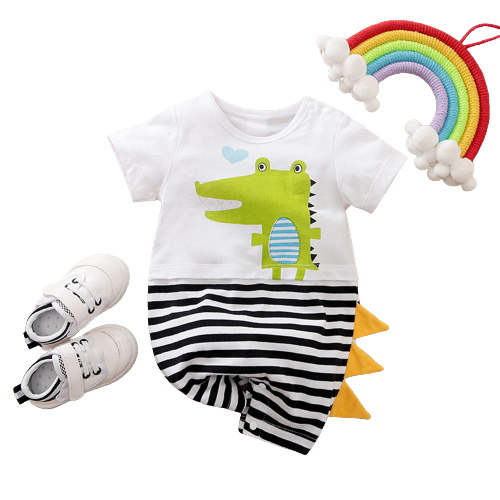 Cartoon Animal Baby Rompers for Boys
