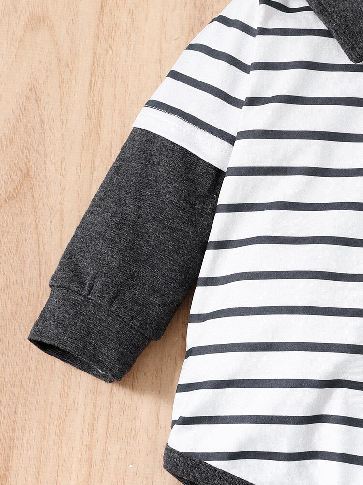 Stripe Baby Boy Clothes Set for Newborns