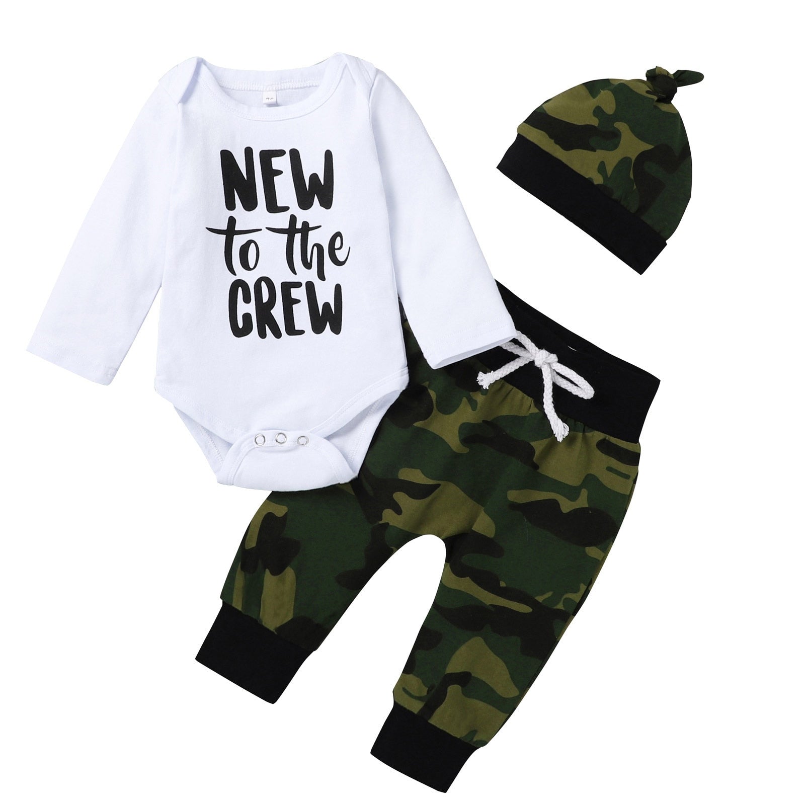 Adorable Newborn Baby Boys Clothes Set - 3pcs Infant Outfits with Funny Letter Romper, Pants, and Hat Sets