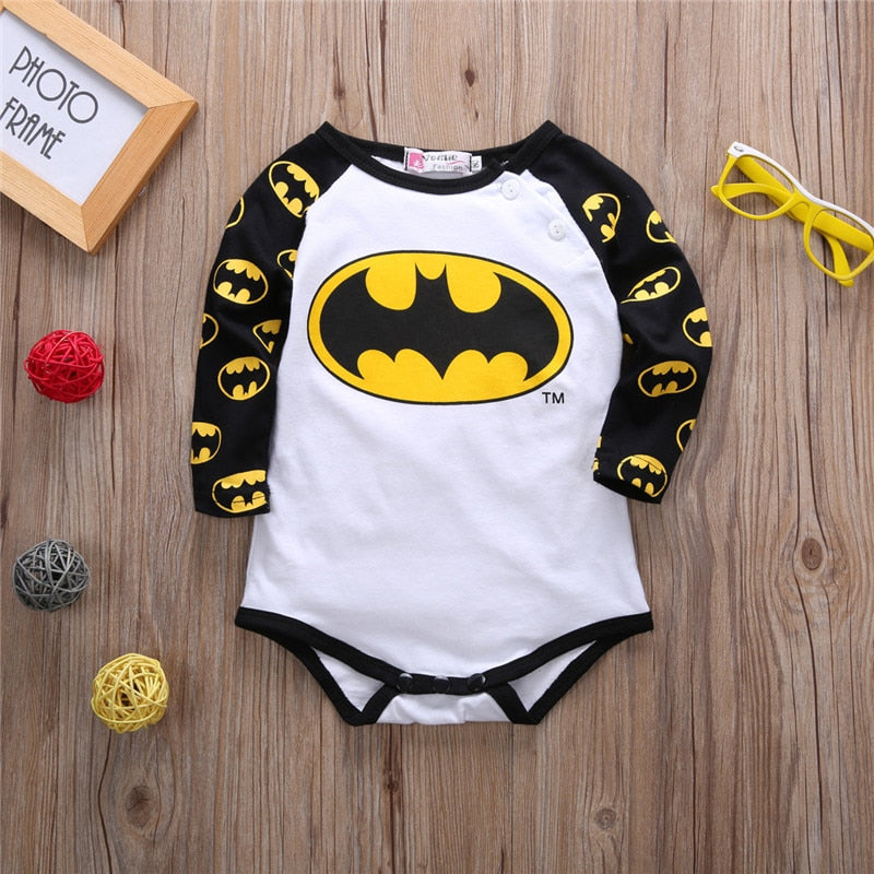 Funny Super Hero Cartoon Rompers for Newborns