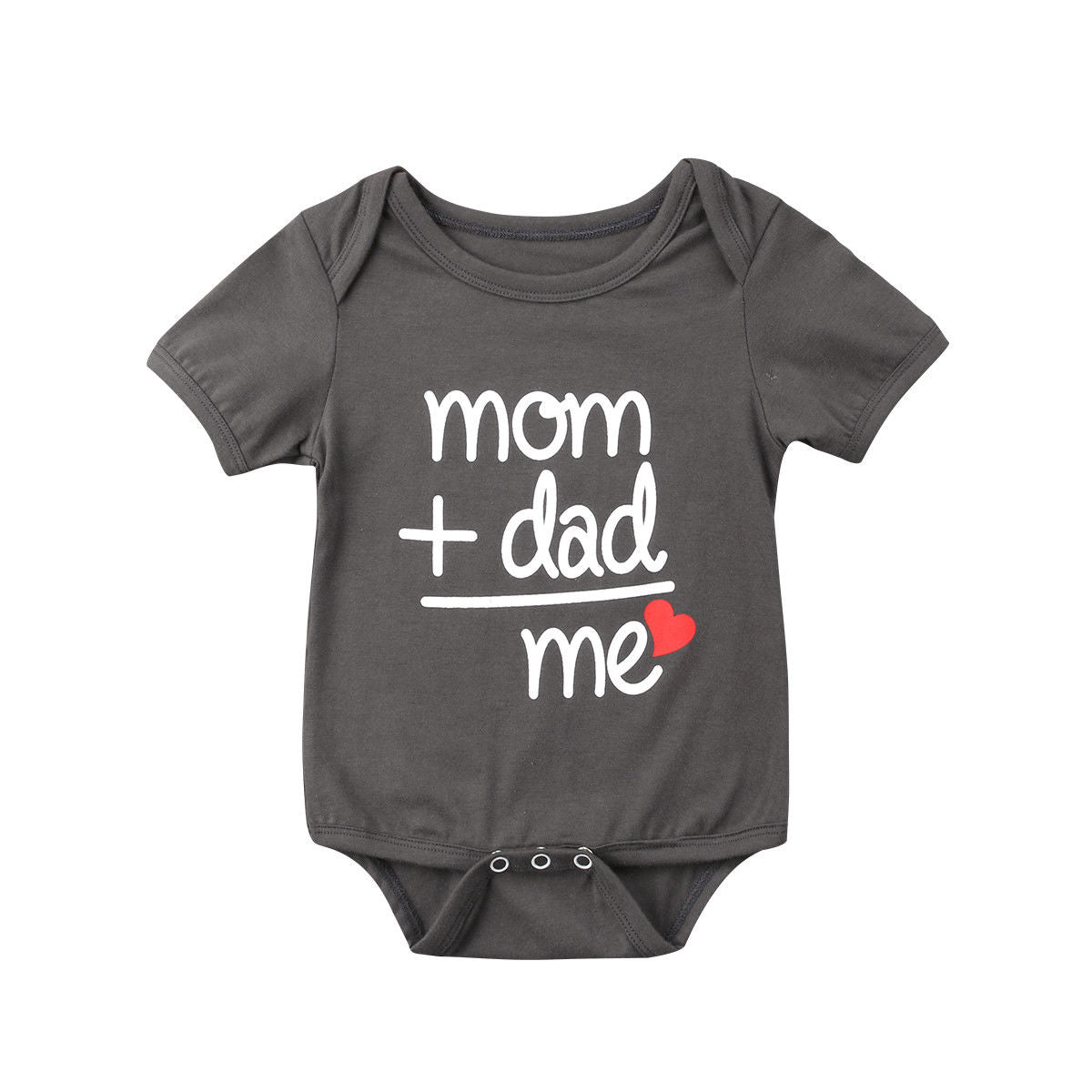 Adorable Newborn Baby Boy Girl Short Sleeve Letter Romper Jumpsuit Outfit