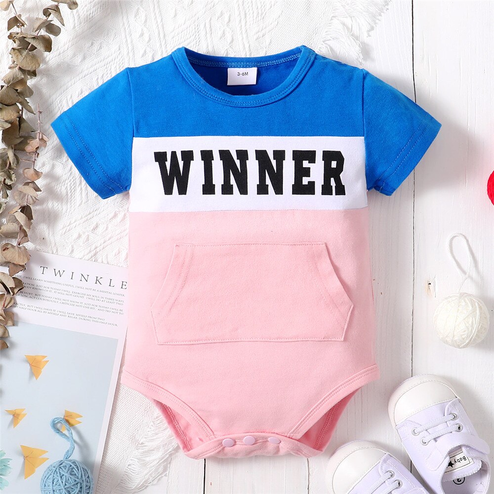 Unisex Baby Clothing Color Matching Romper Costume