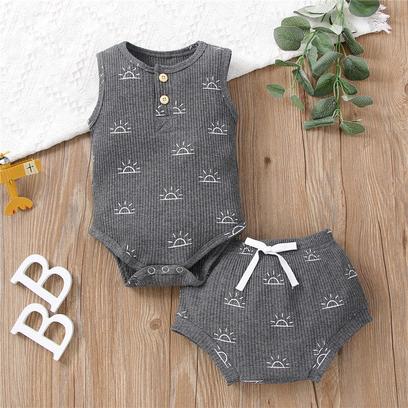 Summer Sporty Baby Clothes Set for Girls and Boys