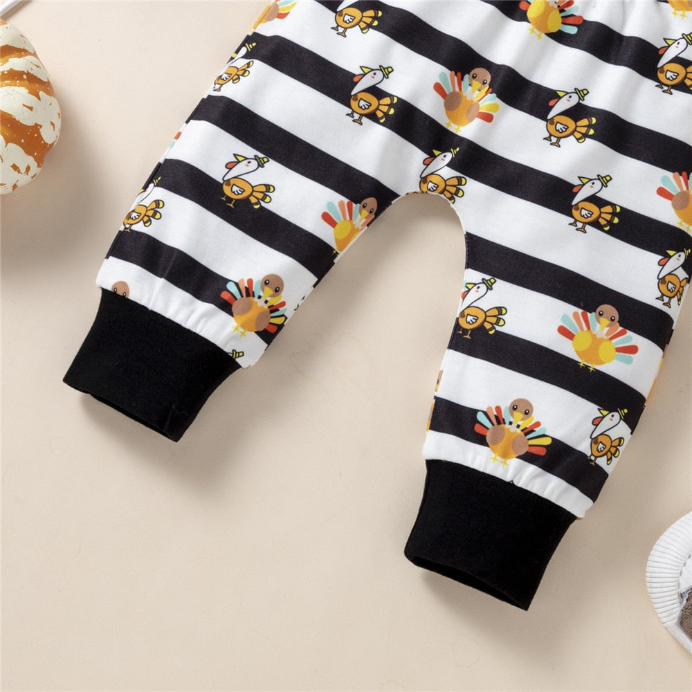 Newborn My First Thanksgiving Clothes Baby Boy Costume Set