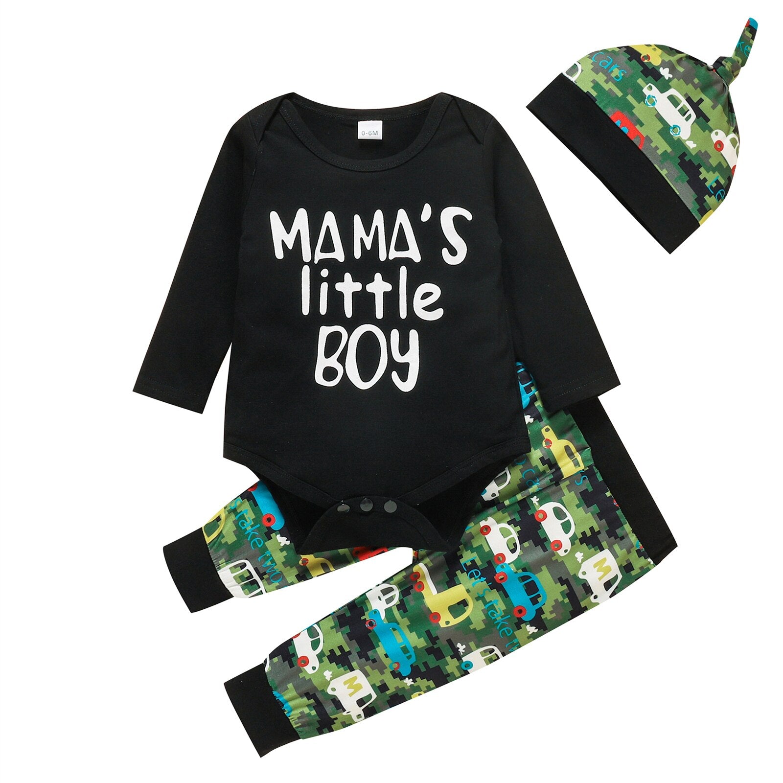 Cute and Comfy 3Pcs Casual Clothing Set for Infant Baby Girl and Boy