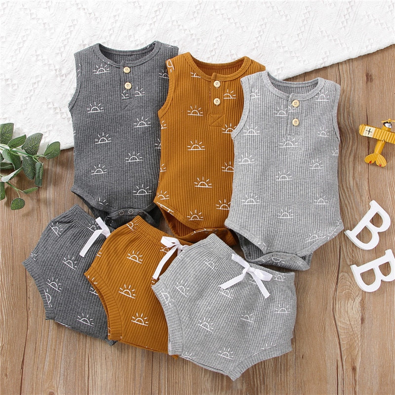 Summer Sporty Baby Clothes Set for Girls and Boys