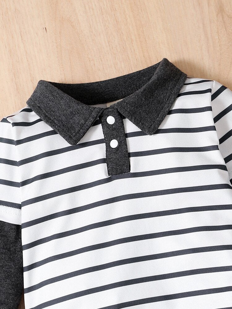 Stripe Baby Boy Clothes Set for Newborns