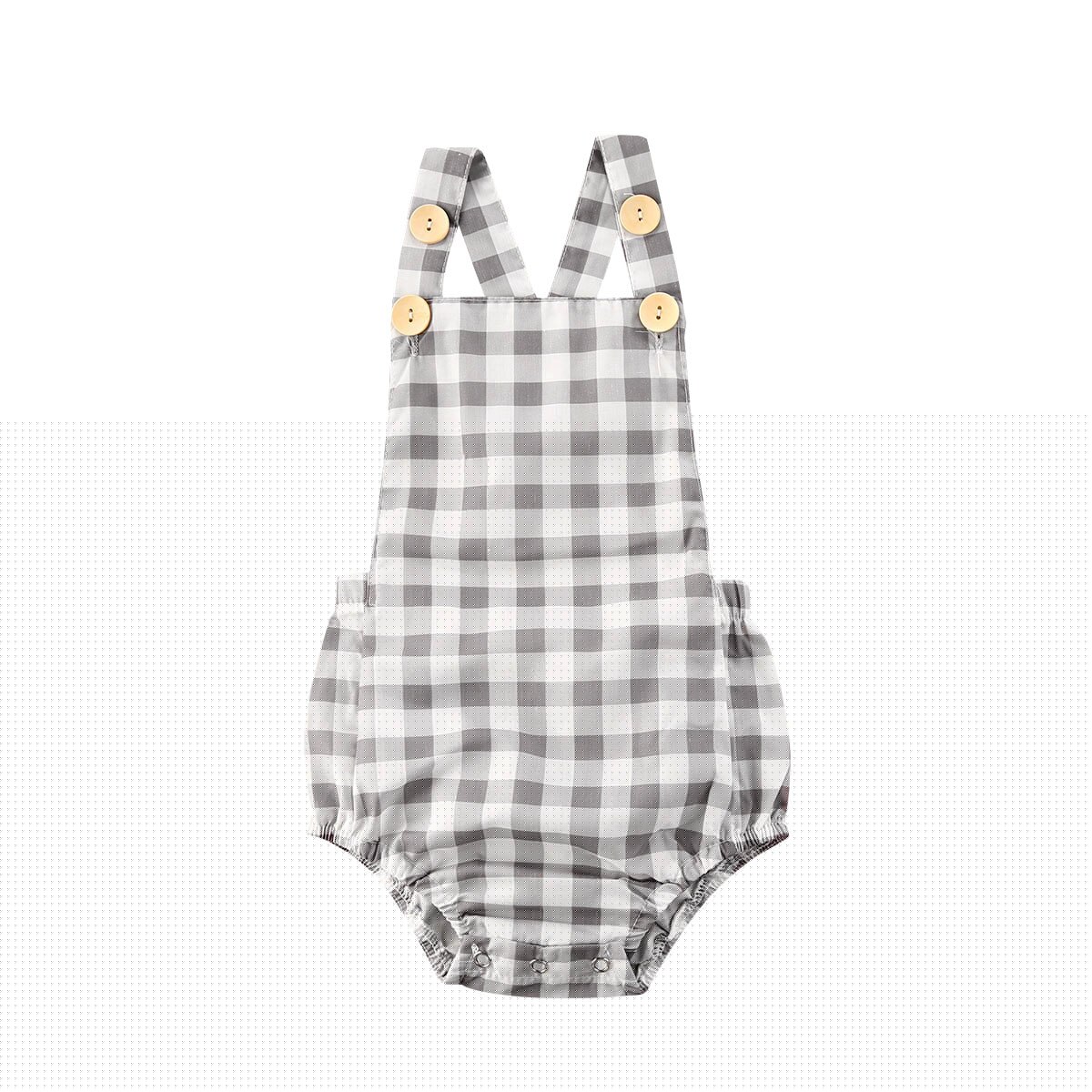 Summer Baby Clothing: Cute Sleeveless Plaid Romper Jumpsuit for Newborn Toddler Girls and Boys