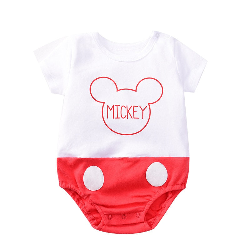 Summer Newborn Baby Rompers with Cute Cartoon Prints