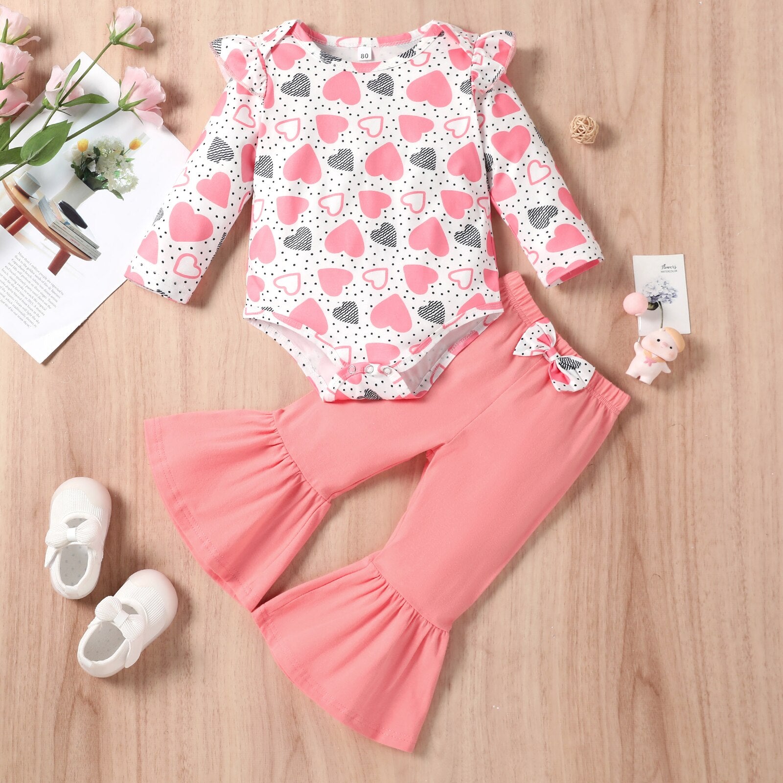 Newborn Infant Baby Girl Valentine's Day 3Pcs Set