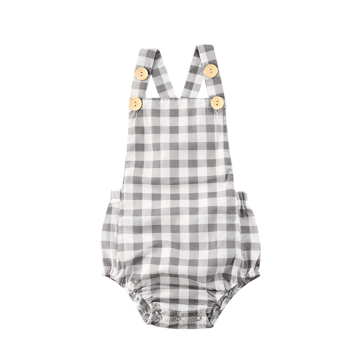 Adorable Summer Baby Clothing: Newborn Toddler Girl Boy Sleeveless Plaid Romper Jumpsuit Cotton Linen Outfits