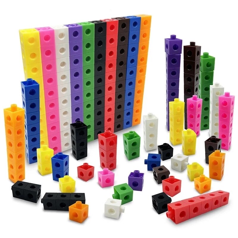 Math Link Building Blocks Educational Toy - BabbeZz
