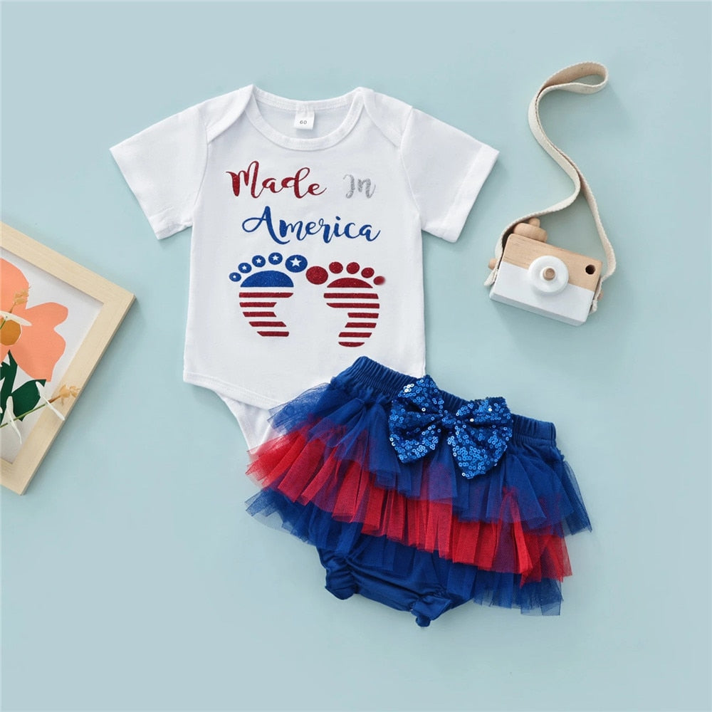Adorable 4th of July Baby Girl Outfit
