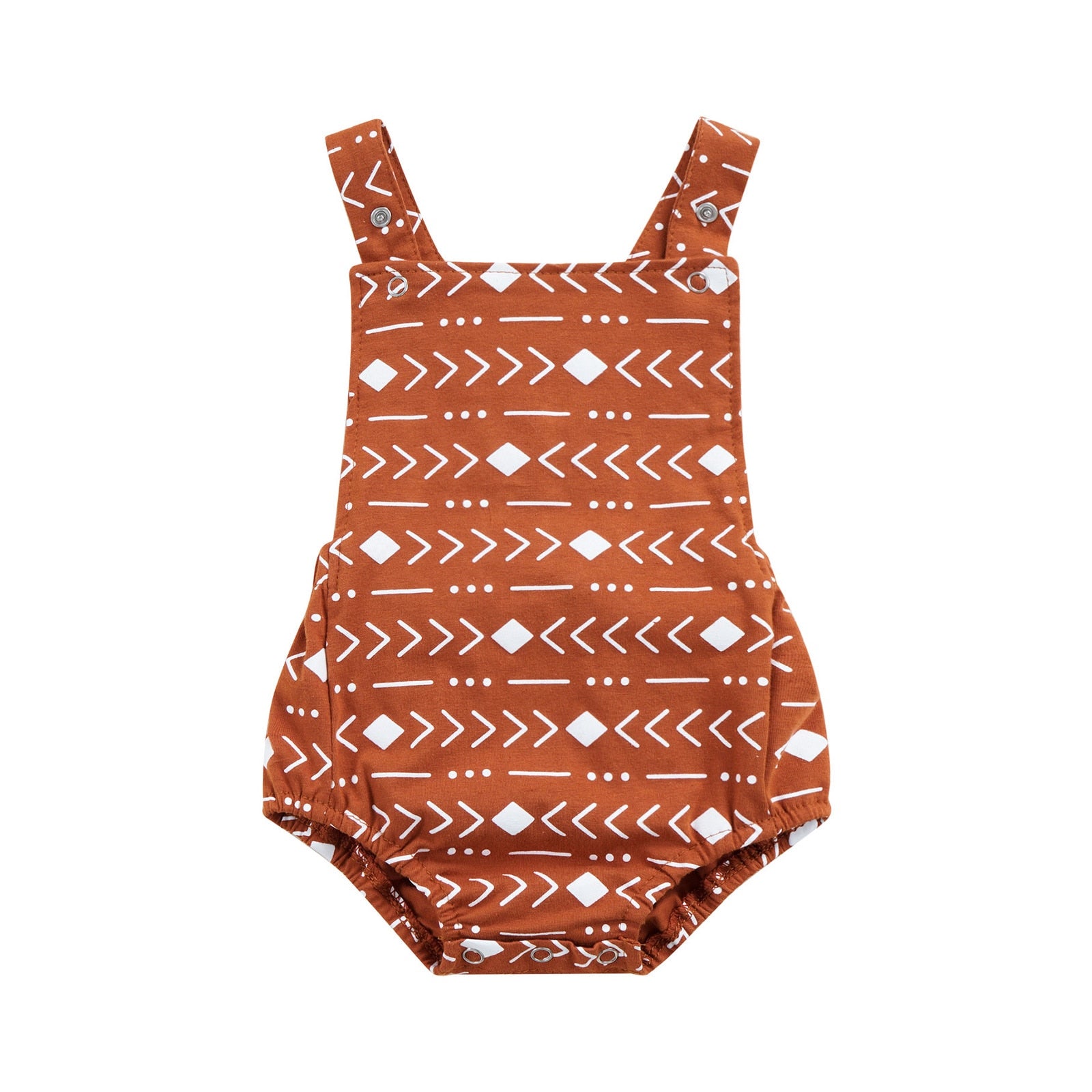 Toddler Sun/Diamond Printed Triangle Romper