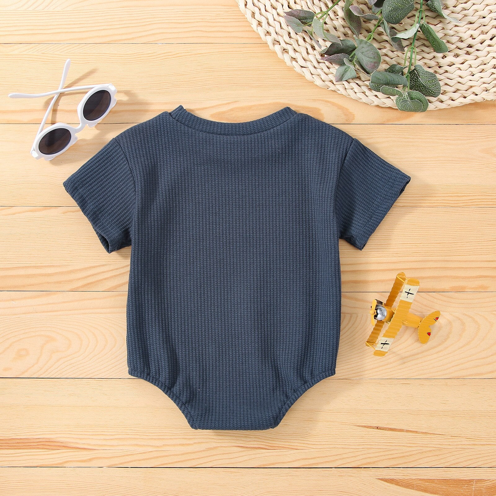 Casual Dinosaur Print Short Sleeve Romper for Baby Girls and Boys