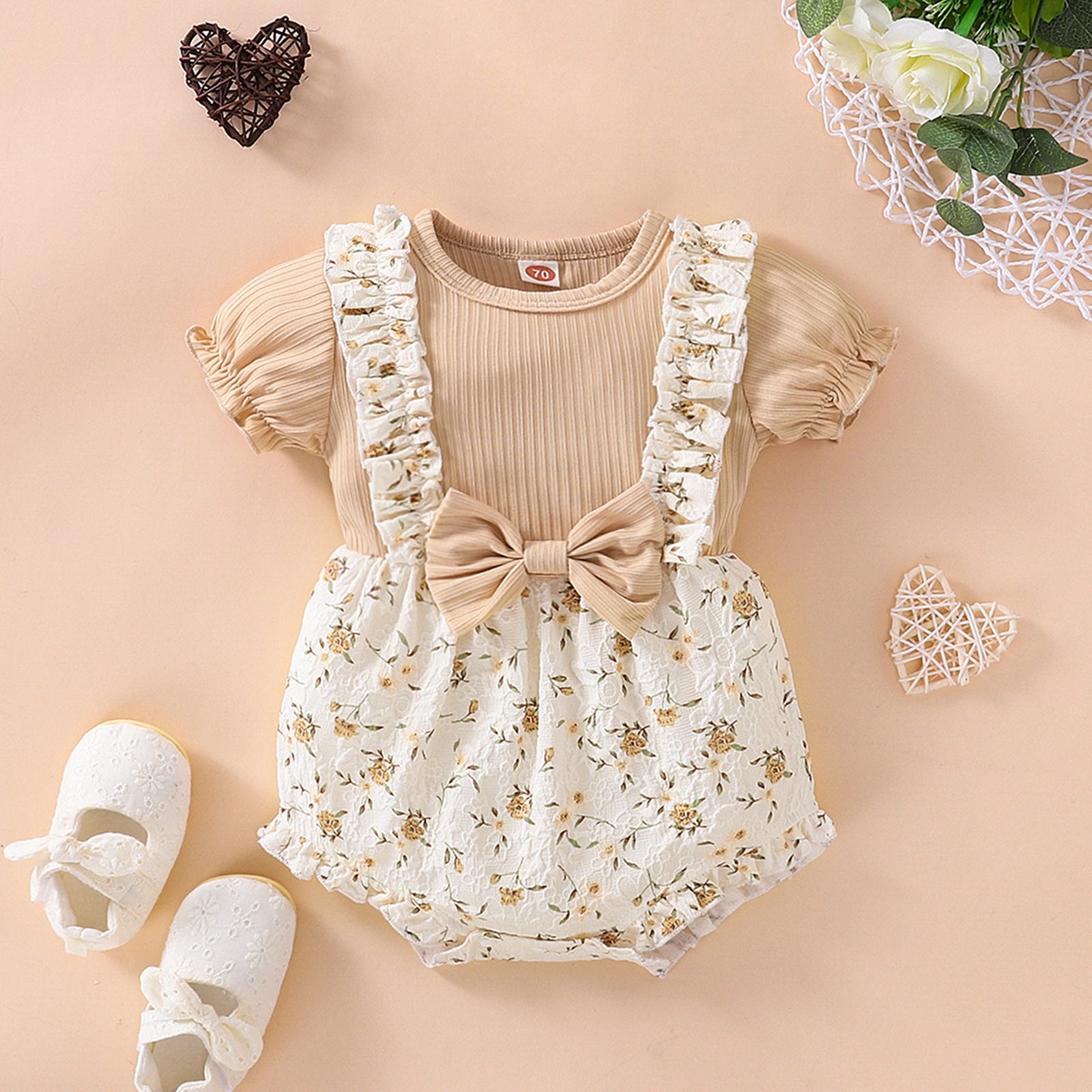 Stylish and Comfortable Infant Baby Girls Bodysuits for Summer