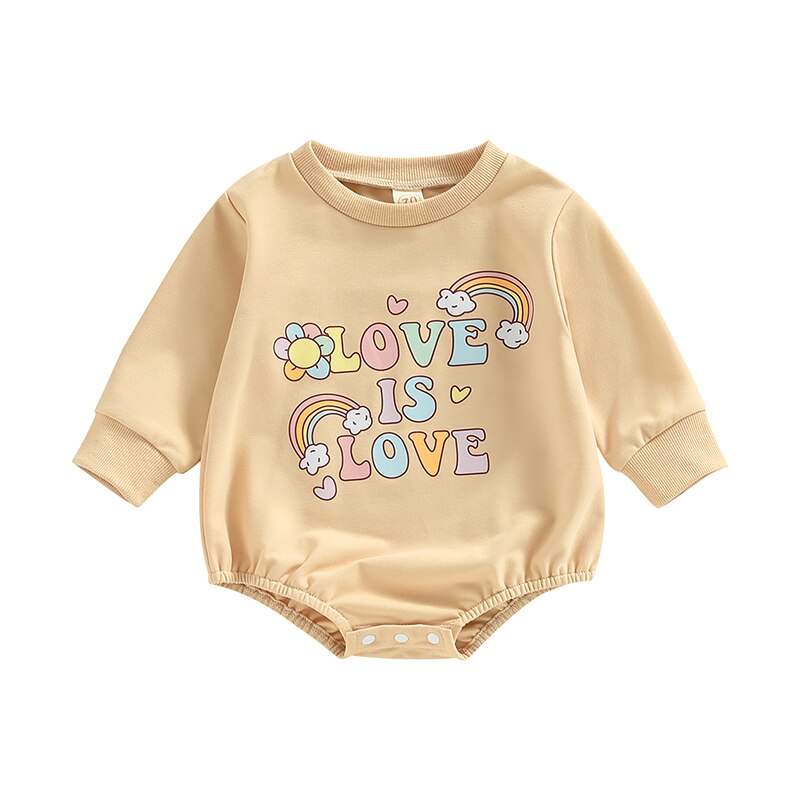 Lovely Autumn Newborn Baby Girls Cartoon Print Rompers