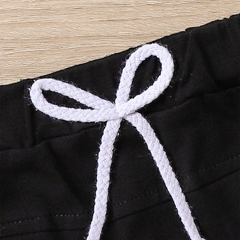 Baby Boys' 2-Piece Summer Short Set with Printed T-Shirt and Shorts