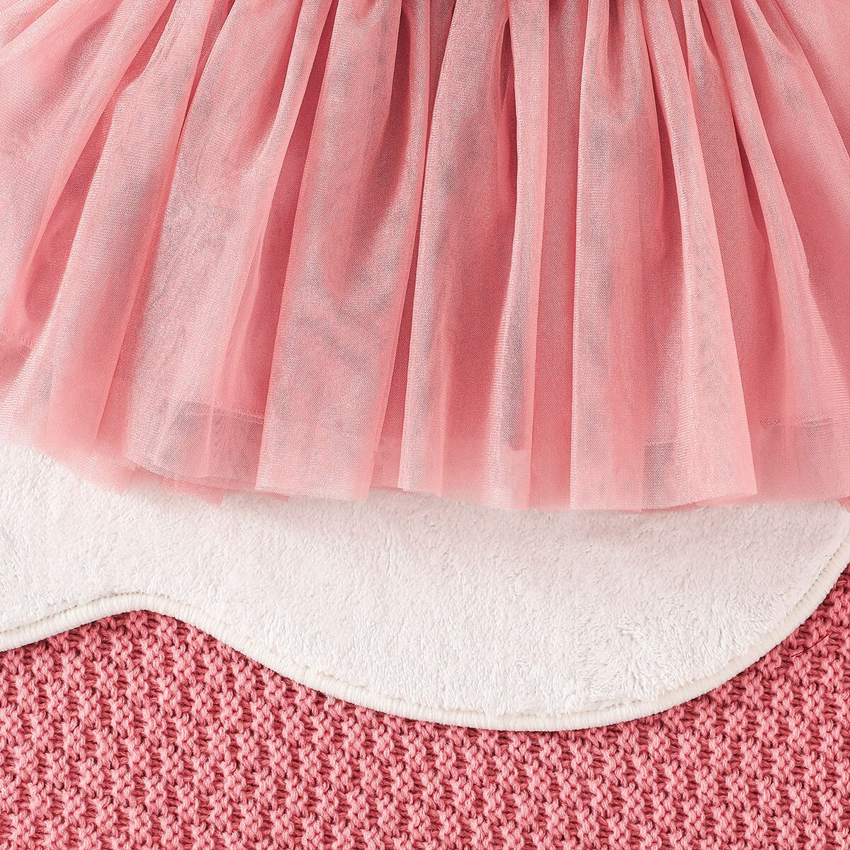 Elegant Baby Girls Tutu Dress with Layered Tulle and Bow Detail