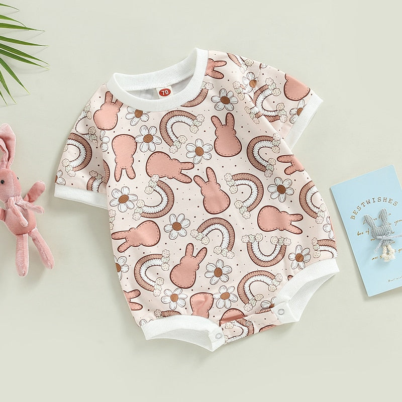 Cute Easter Jumpsuit for Newborn Baby Boys and Girls