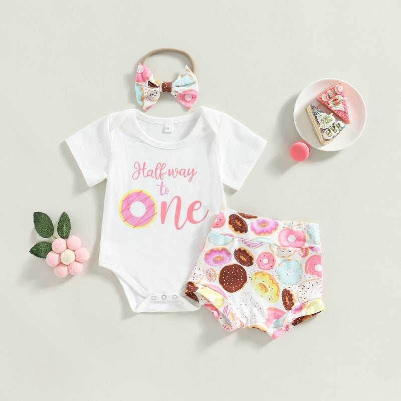 Adorable Summer Newborn Baby Girls Clothes Sets