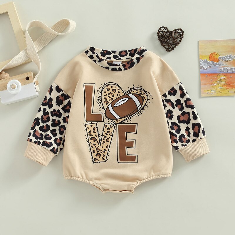 Stylish Newborn Baby Girls Rompers with Floral, Rugby, and Leopard Prints