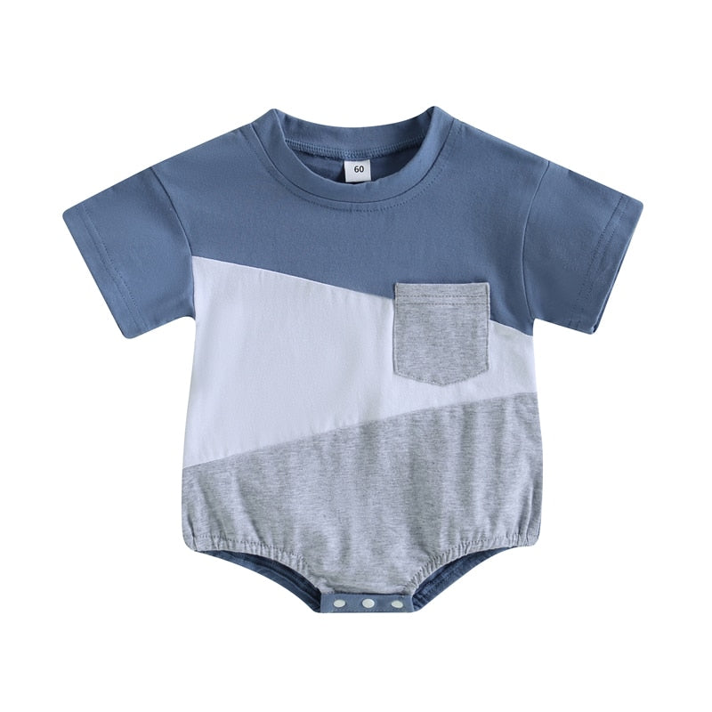 Newborn Infant Baby Boy Casual Summer Bodysuit