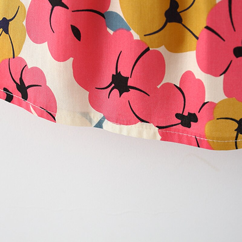 Sweet Summer Flower Baby Girl Dress Set with Bow and Hat