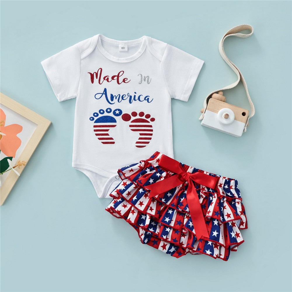 Adorable 4th of July Baby Girl Outfit