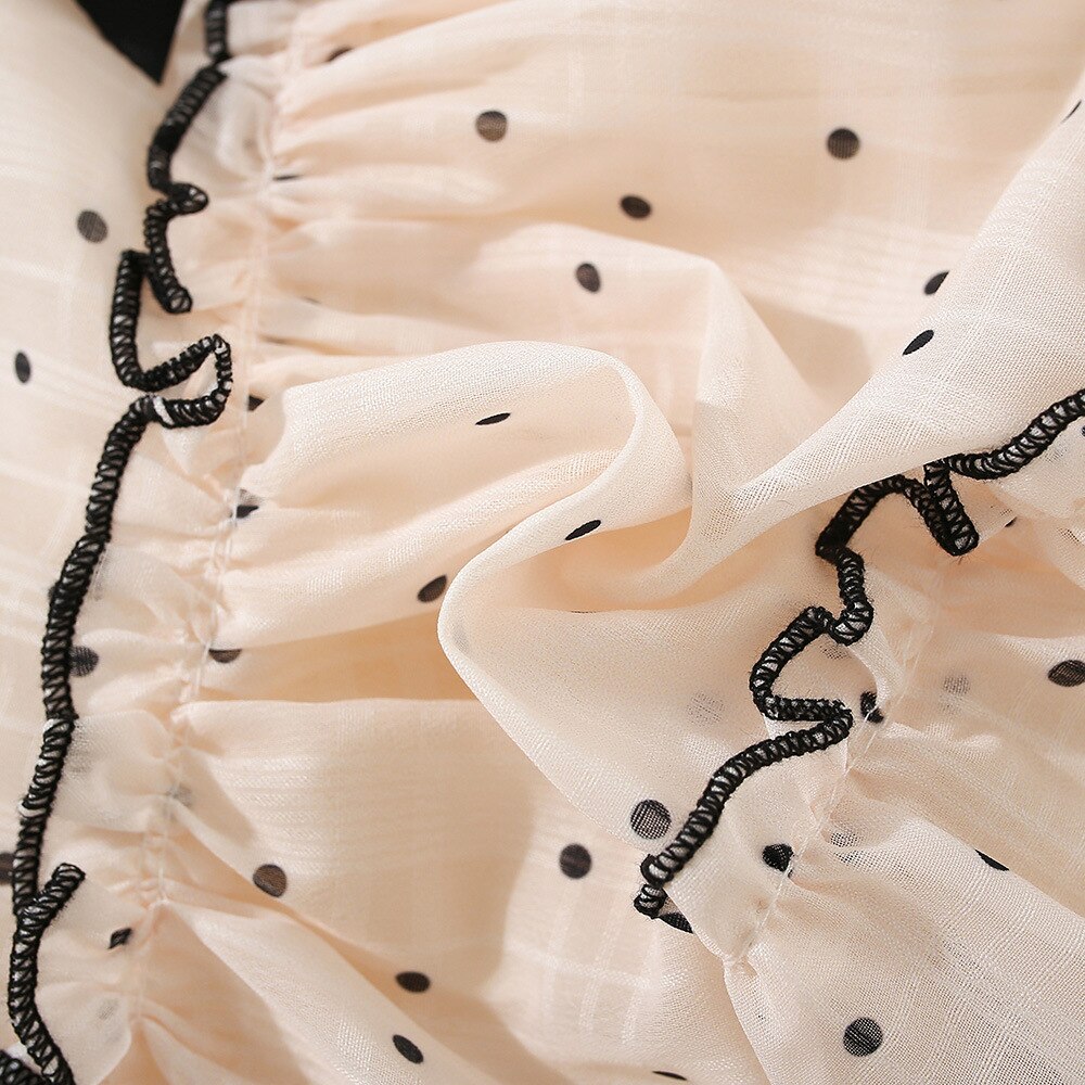 Sweet Polka Dot Sleeveless Dress for Baby Girls