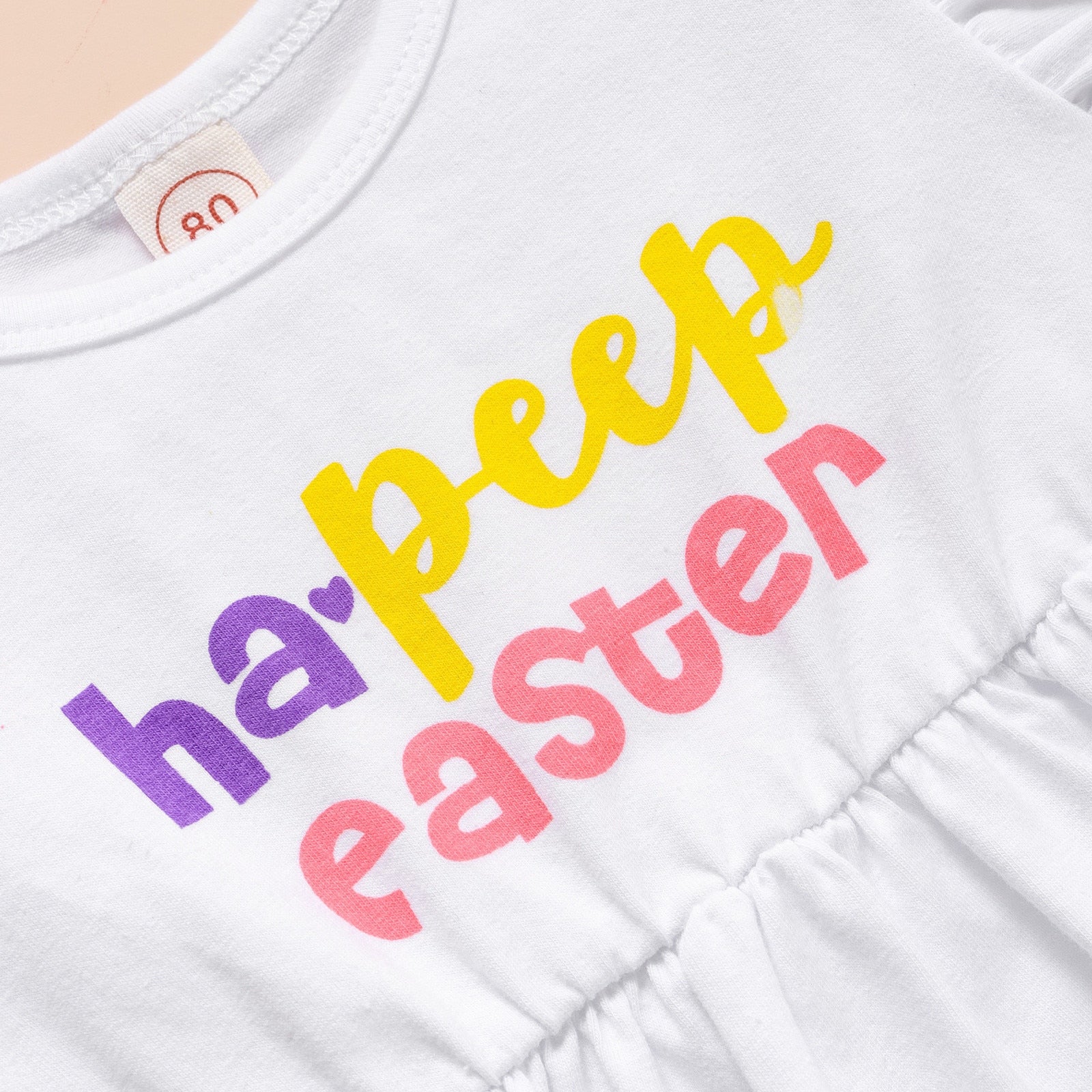 Baby Girl Easter Bunny Outfit - Sleeveless Top and Bell Bottom Pants