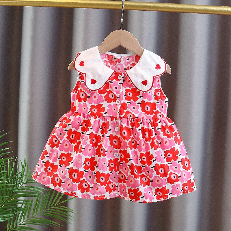Sweet Summer Flower Dresses for Toddler Girls